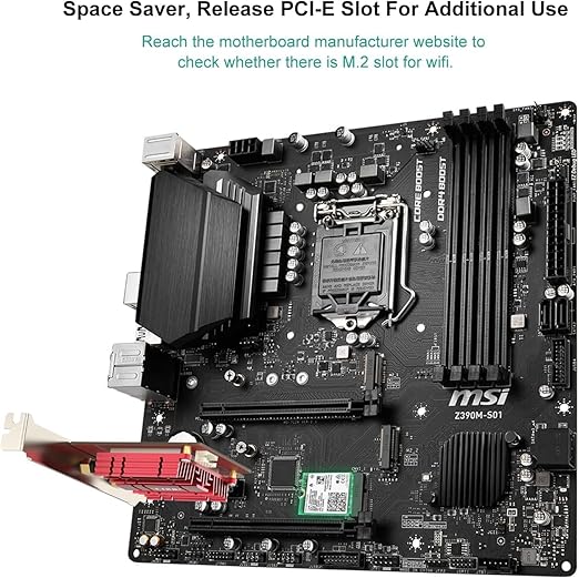 E029 WiFi 6 Wireless Card AX210 NGW Bluetooth 5.3 Dual Band 5400Mbps for Desktop PC Supports Windows 10/11 (64bit) M.2/ NGFF Includes Ipex Cable, 5dBi Antennas and Brackets