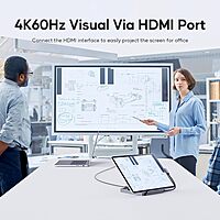 9 in 1 iPad & Tablet Docking Station/Hub for iPad/Tablet Foldable Stand with HDMI 4K@60Hz, SSD Slot (SSD Not Incl), USB-A/C 3.2-10Gbps, USB-A 2.0, SD/TF, 3.5mm Audio Jack, 100W PD