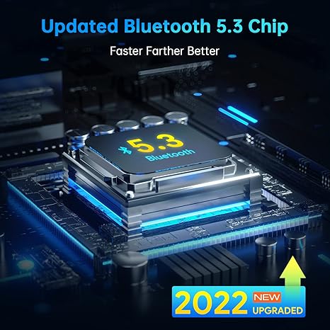 USB Bluetooth 5.3 Adapter for PC, USB Bluetooth Dongle Support Windows 11/10/8.1 Plug and Play for Desktop, Laptop, Mouse, Keyboard, Printers, Headsets, Speakers. Not Suitable for Mac iOS or Linux