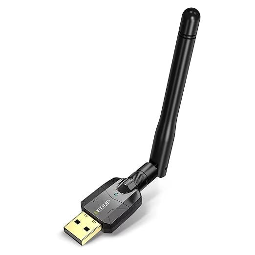 USB Bluetooth 5.4 Adapter for PC, Driver Free, Long Range Bluetooth Stick Rx & Tx Compatible with Windows 11/10/8.1, (Need to Disable Built-in Bluetooth of PC). Not Copmatible with iOS & Linux