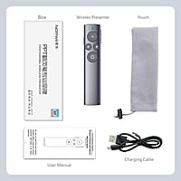 NORWII N95s Pro Highlight Presentation Remote with Digital Laser for TV LED LCD Screen, Dual Laser Presentation Clicker for Powerpoint Presentation, Wireless Presenter Clicker with Mouse & 64G UDisk