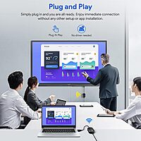 HDMI Wireless Transmitter & Receiver 1080P, Designed for Laptop, PC, Plug and Play, Support 2.4GHz and 5 GHz for Streaming Video/Audio from Laptop, PC to HDTV/Projector/Monitor. Model : 1RX+1TX.