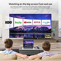 HDMI Wireless Transmitter & Receiver 1080P, Designed for Laptop, PC, Plug and Play, Support 2.4GHz and 5 GHz for Streaming Video/Audio from Laptop, PC to HDTV/Projector/Monitor. Model : 1RX+1TX.