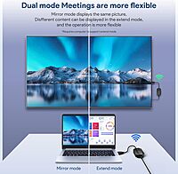 HDMI Wireless Transmitter & Receiver 1080P, Designed for Laptop, PC, Plug and Play, Support 2.4GHz and 5 GHz for Streaming Video/Audio from Laptop, PC to HDTV/Projector/Monitor. Model : 1RX+1TX.
