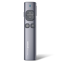 Norwii N96s Wireless Spotlight Presentation Remote Rechargeable Type A-32GB UDisk Receiver Digital & Physical Laser Pointer Presenter for LED LCD TV Air Mouse,Timer, Highlight, Magnify Win/Mac