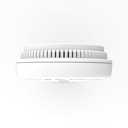 Avance Wireless (433 MHz, not WiFi) Smoke Detector, Battery Powered, Smoke Alarm with LED Lights - Avance Dual Band Alarm System (Control Panel/Hub) Required for Alert On Mobile
